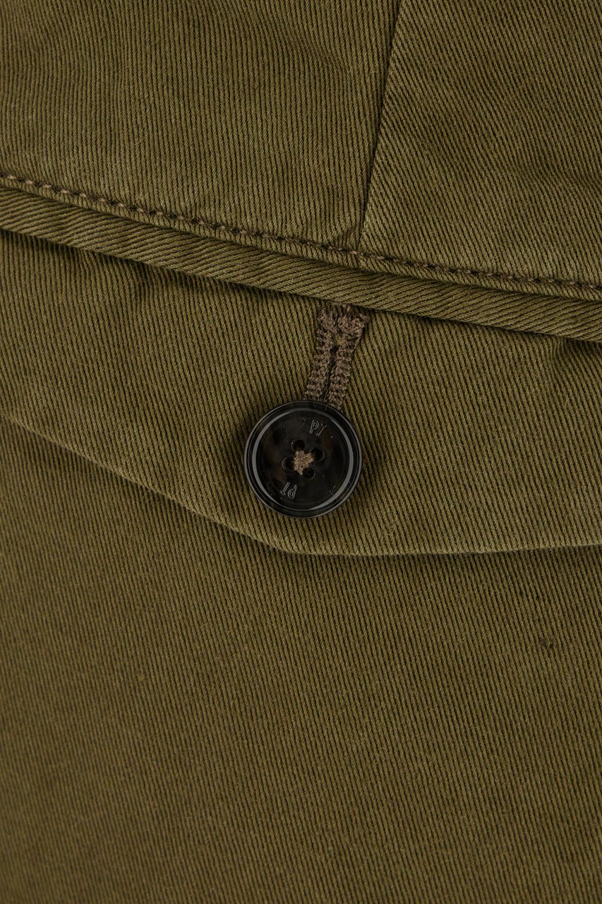 PT Torino Pt Torino Military green cotton blend pants Groen