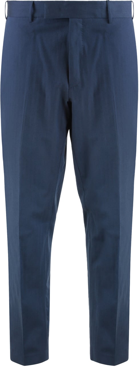 PT Torino Silkochino slim fit trousers Blauw