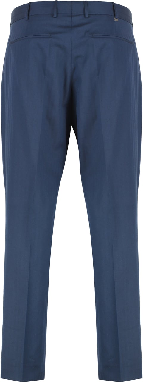 PT Torino Silkochino slim fit trousers Blauw