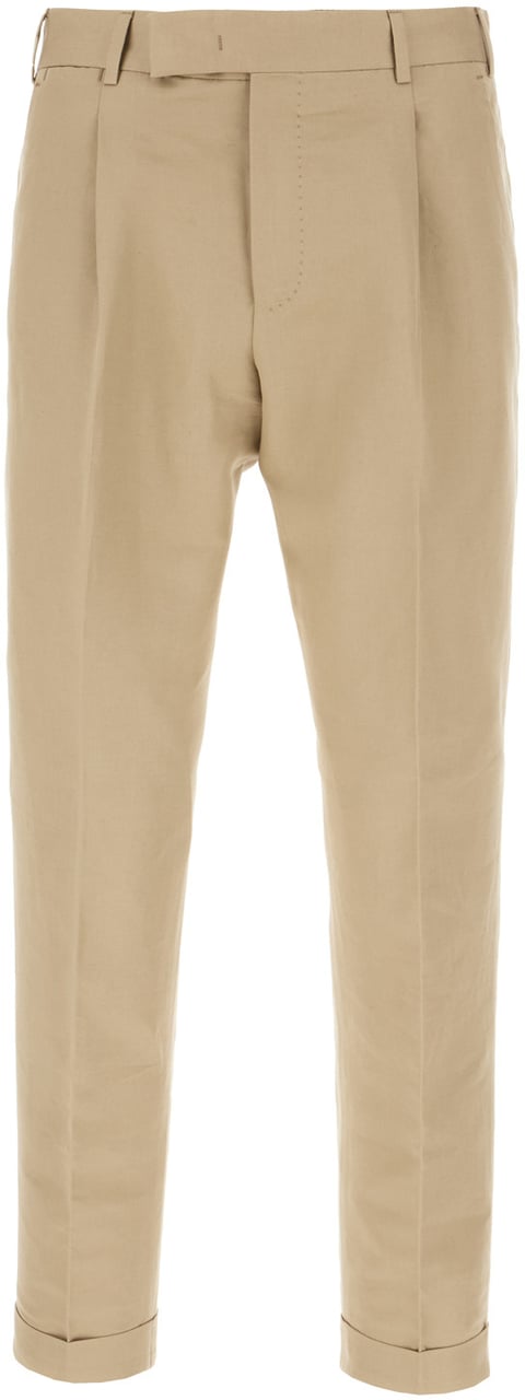 PT Torino Pt Torino Beige cotton blend pants Beige