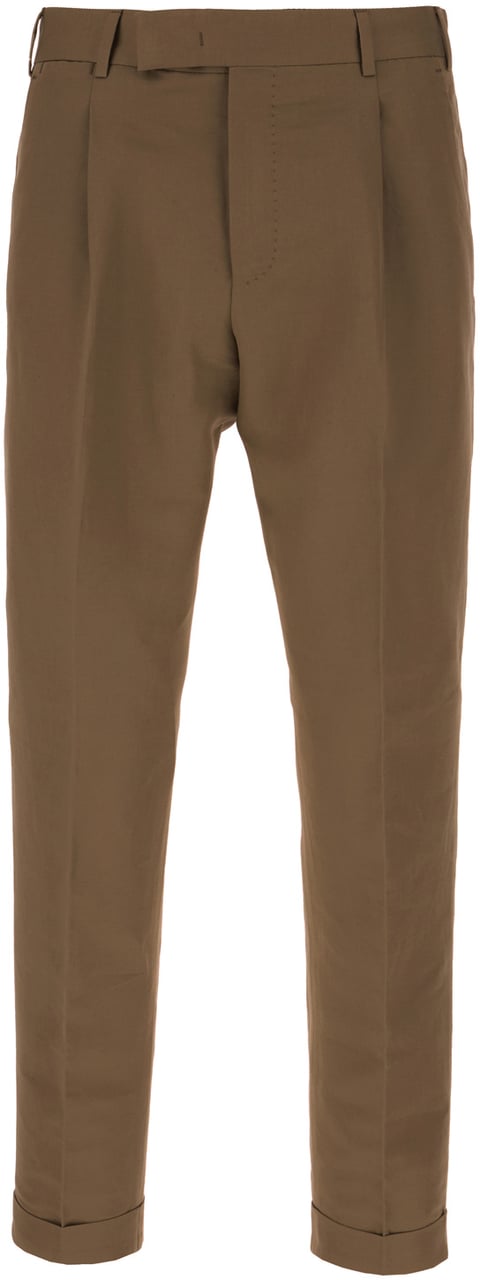 PT Torino Pt Torino Brown cotton blend pants Bruin