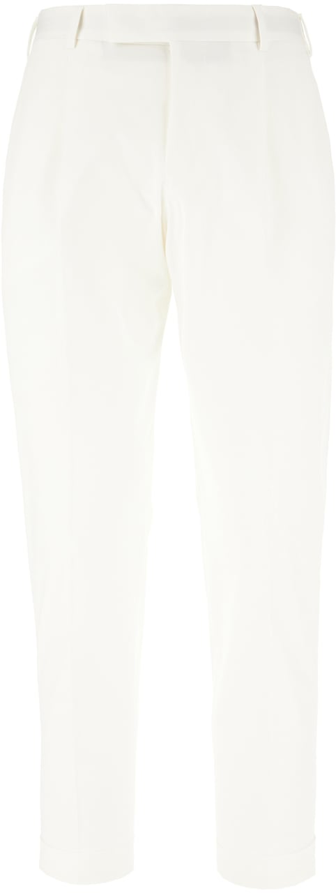 PT Torino Pt Torino White stretch cotton pants Wit
