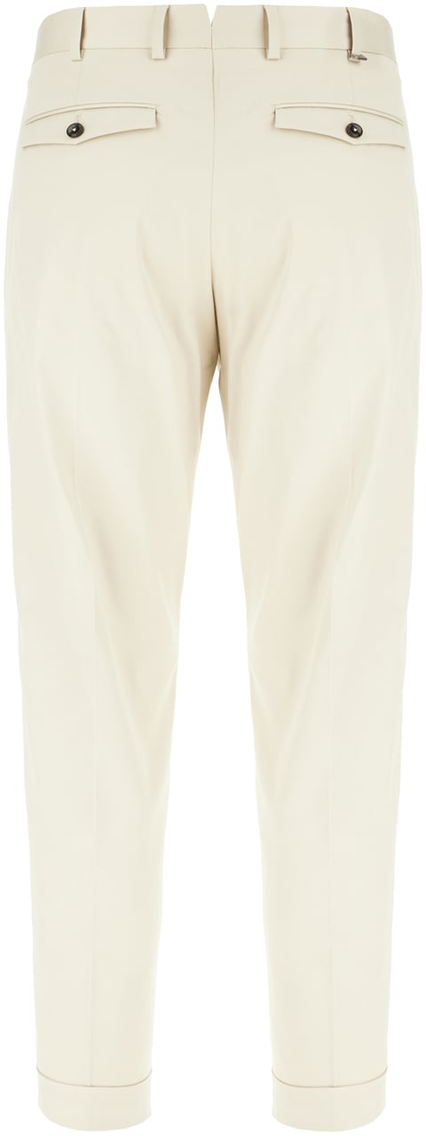 PT Torino Pt Torino Sand stretch cotton pants Neutraal