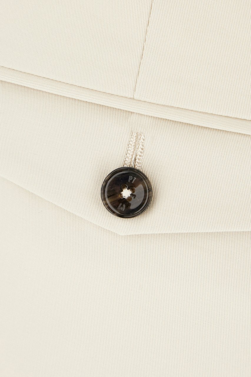 PT Torino Pt Torino Sand stretch cotton pants Neutraal