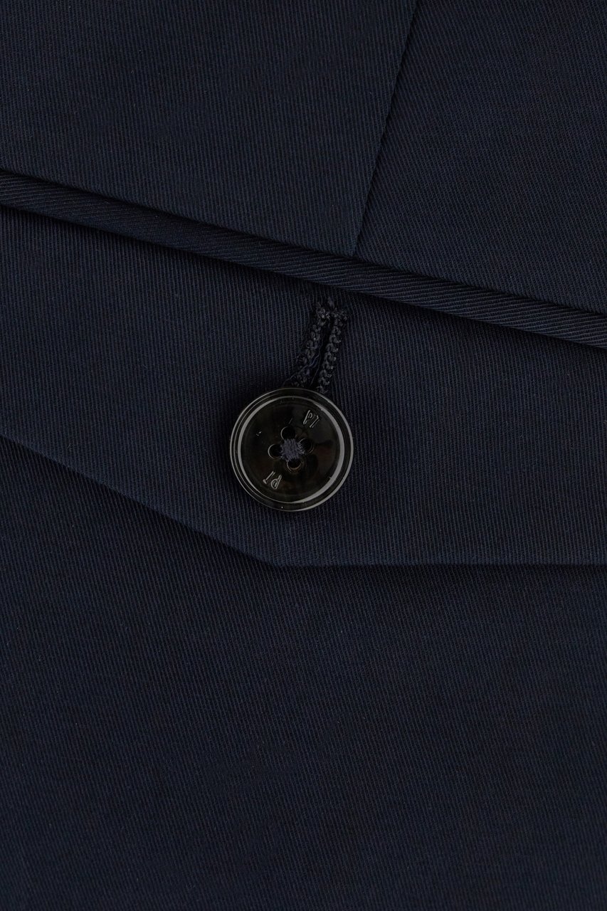 PT Torino Pt Torino Navy blue stretch cotton pants Blauw