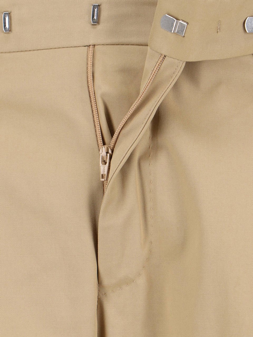 PT Torino Tailored Beige Trousers With Clean Front Neutraal