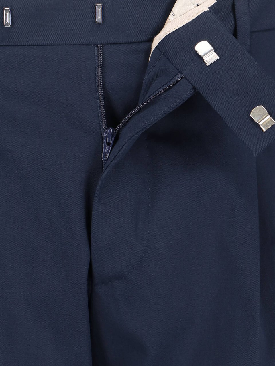 PT Torino Tailored Trousers With Straight Leg Cut Neutraal