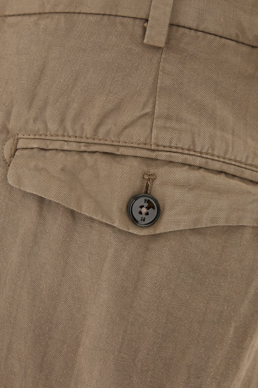 PT Torino Pt Torino Camel lyocell blend pants Bruin