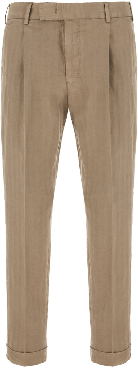 PT Torino Pt Torino Camel lyocell blend pants Bruin