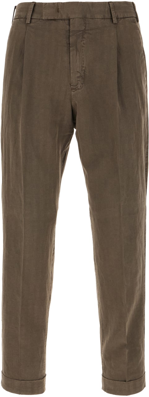PT Torino Pt Torino Chocolate lyocell blend pants Bruin