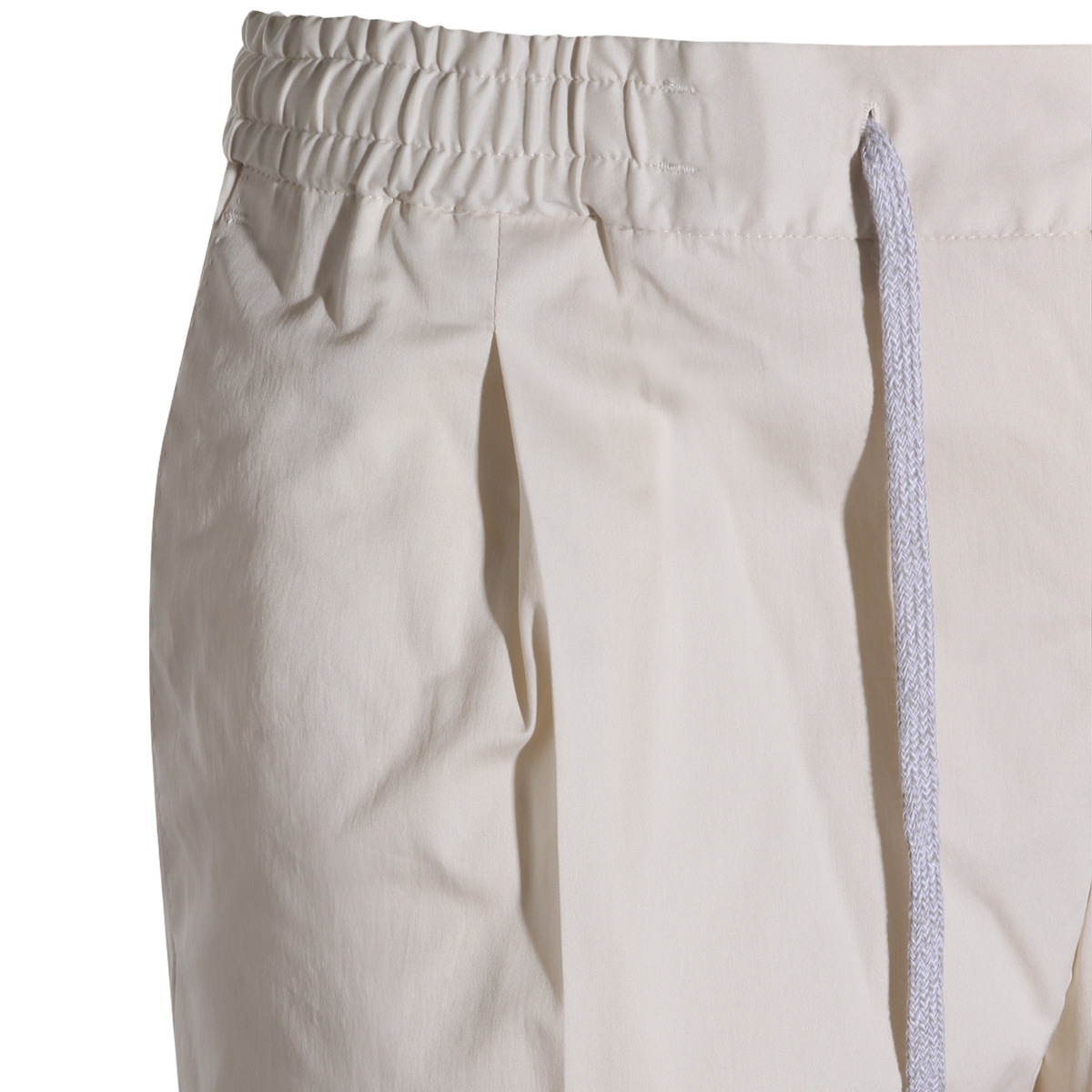 PT Torino Straight-Leg White Trousers with Minimalism Wit
