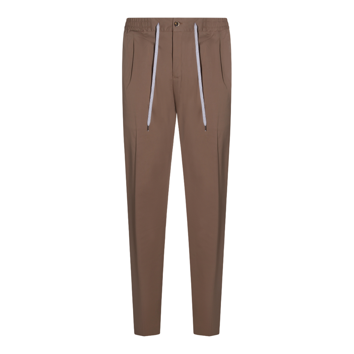 PT Torino Sand Trousers With Classic Straight-Leg Cut Bruin