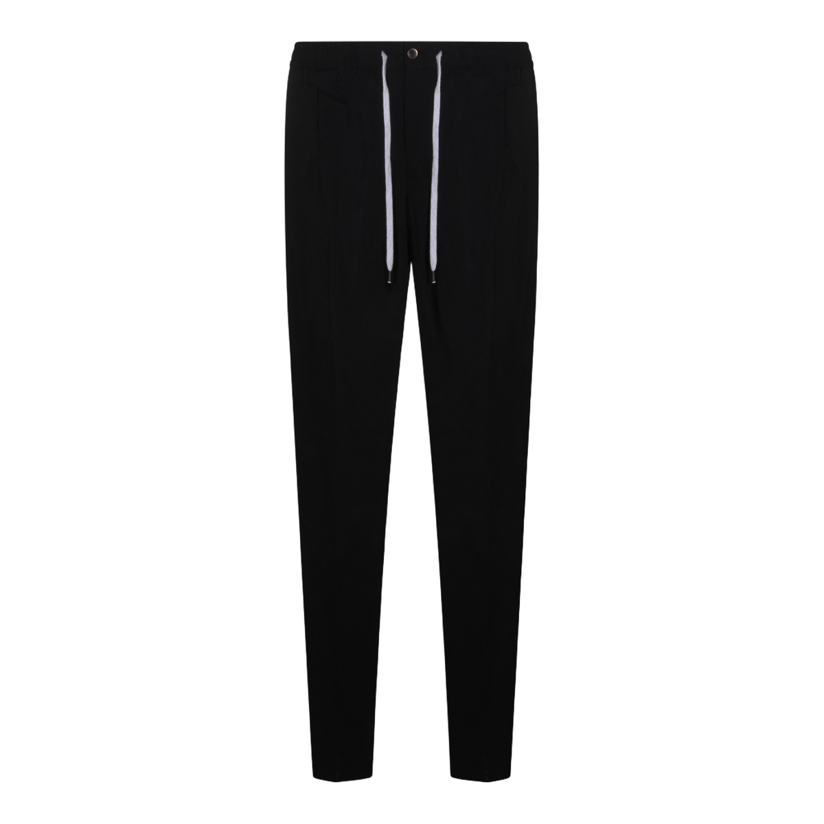 PT Torino Tailored Black Trousers with Classic Minimalist Design Zwart