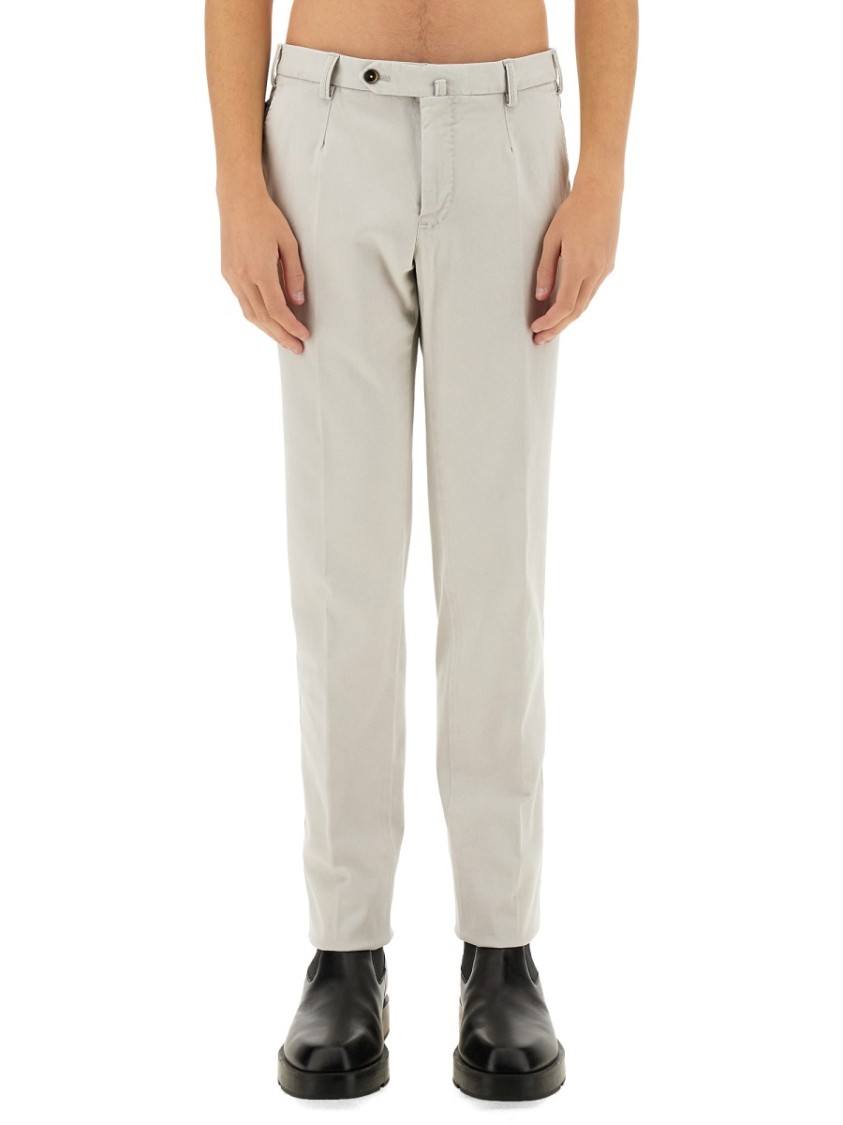 PT Torino Cotton Pants Neutraal