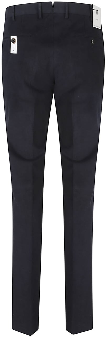 PT Torino Slim Flat Front Pant Blue Blauw