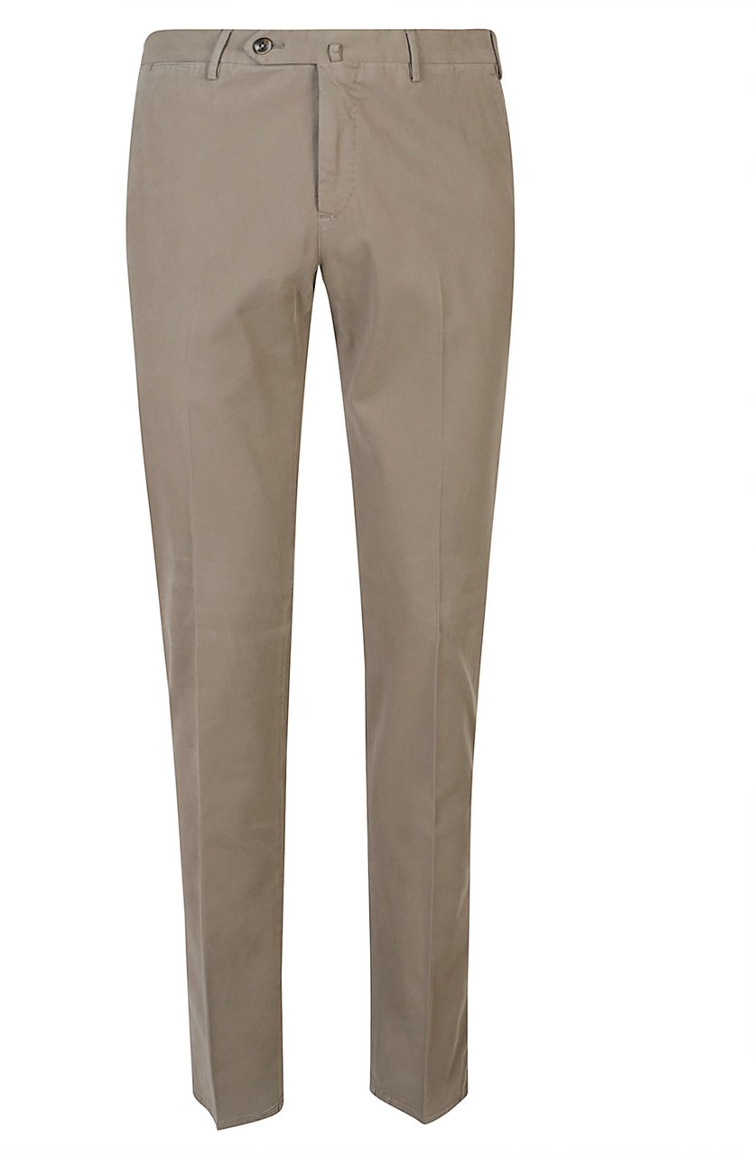 PT Torino Slim Flat Front Pant White Wit