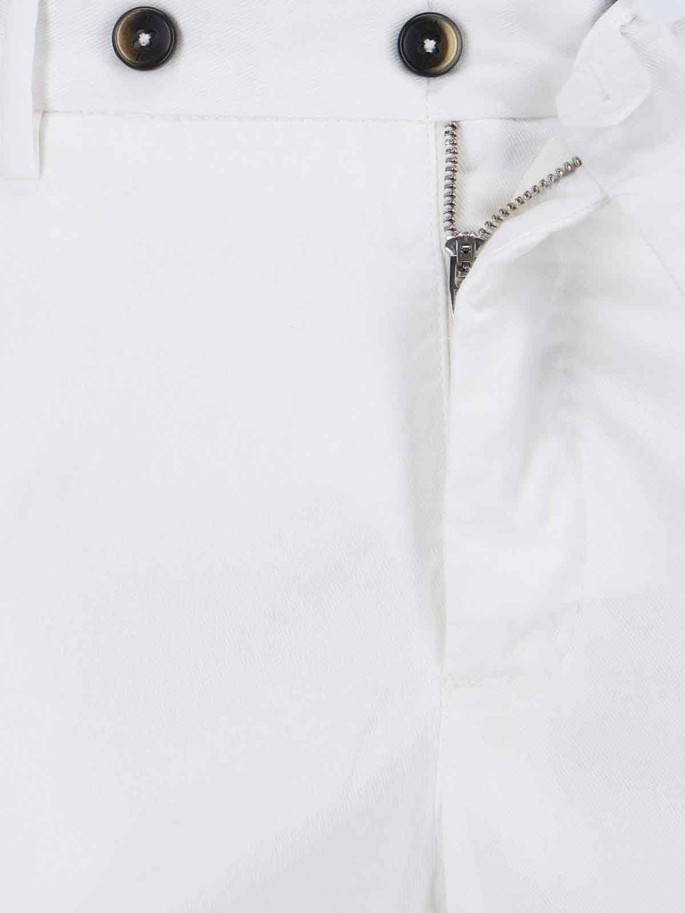 PT Torino Lyocell/Cotton Straight Trousers – White Wit