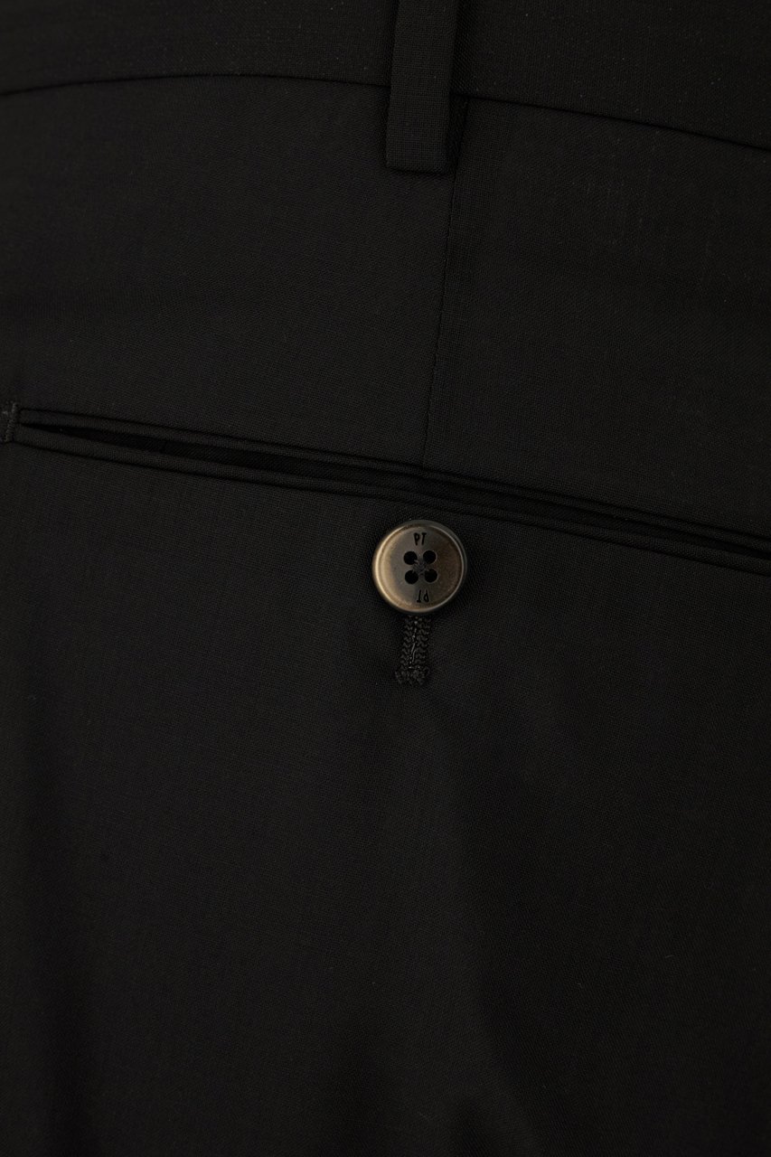 PT Torino Pt Torino Black wool pants Zwart