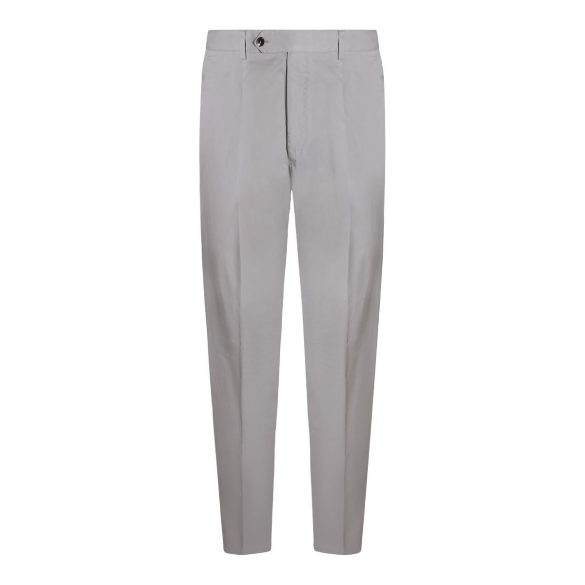 PT Torino Tailored Grey Trousers with Straight Leg Design Grijs