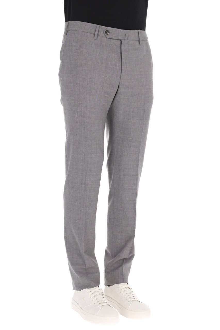 PT Torino Super Slim Fit Virgin Wool Trousers Paars