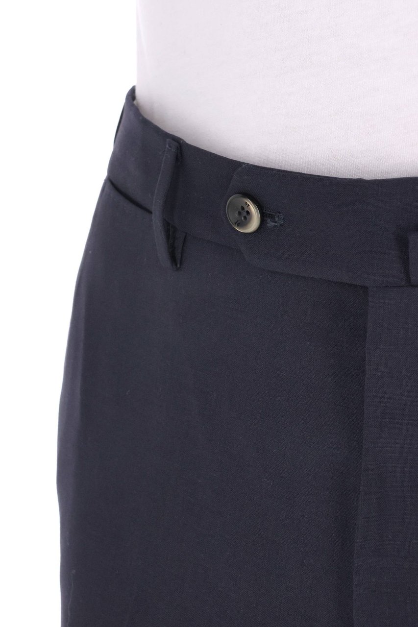 PT Torino Super Slim Fit Virgin Wool Trousers Zwart