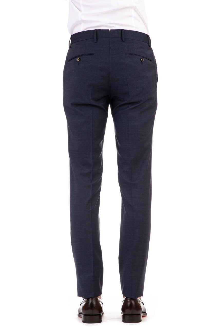 PT Torino Stretch Wool Superslim 1 Pence Trousers Zwart