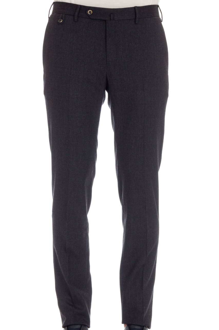 PT Torino Technical Travel Wool Superslim Fit Trousers Zwart
