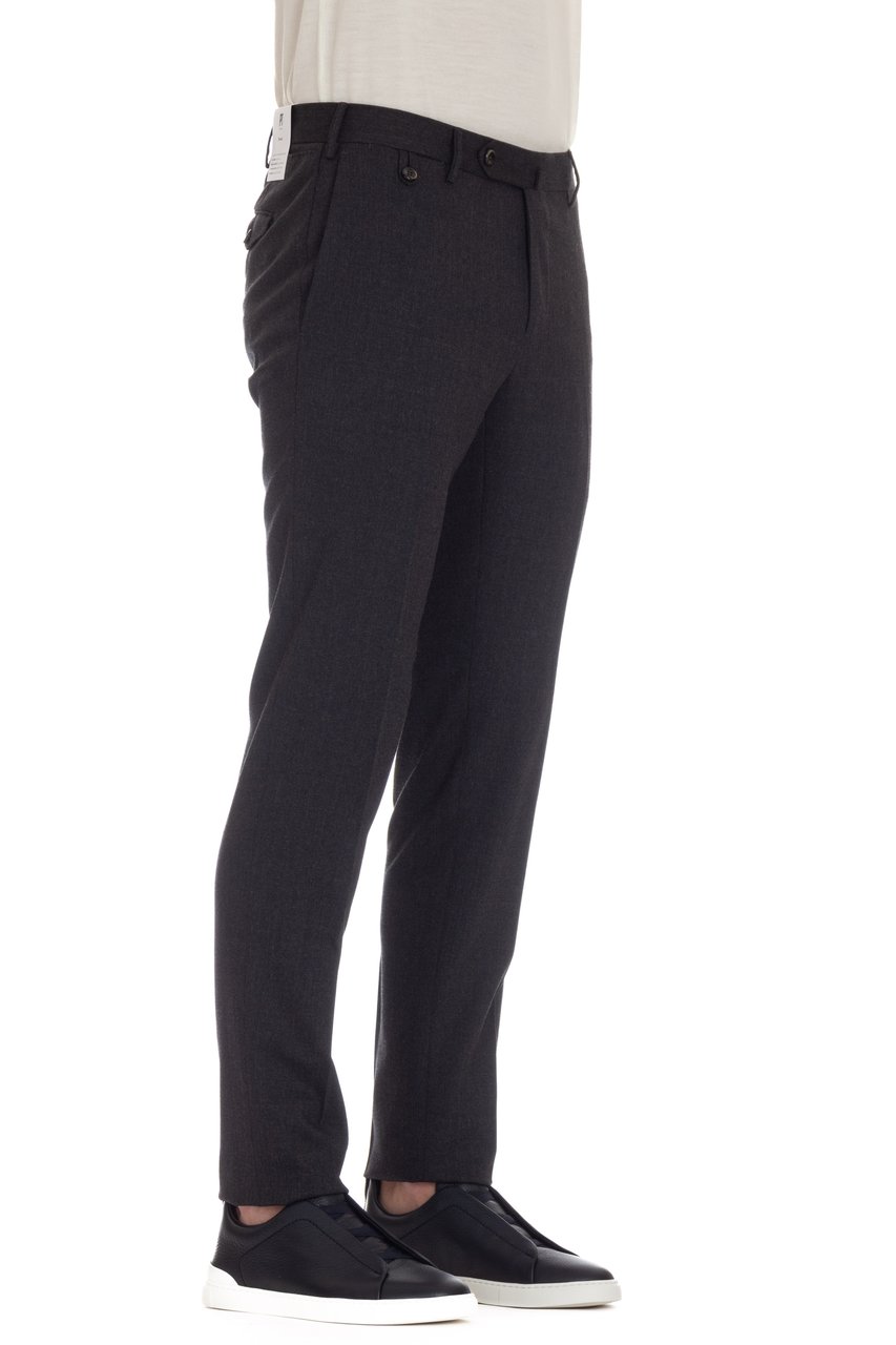 PT Torino Technical Travel Wool Superslim Fit Trousers Zwart