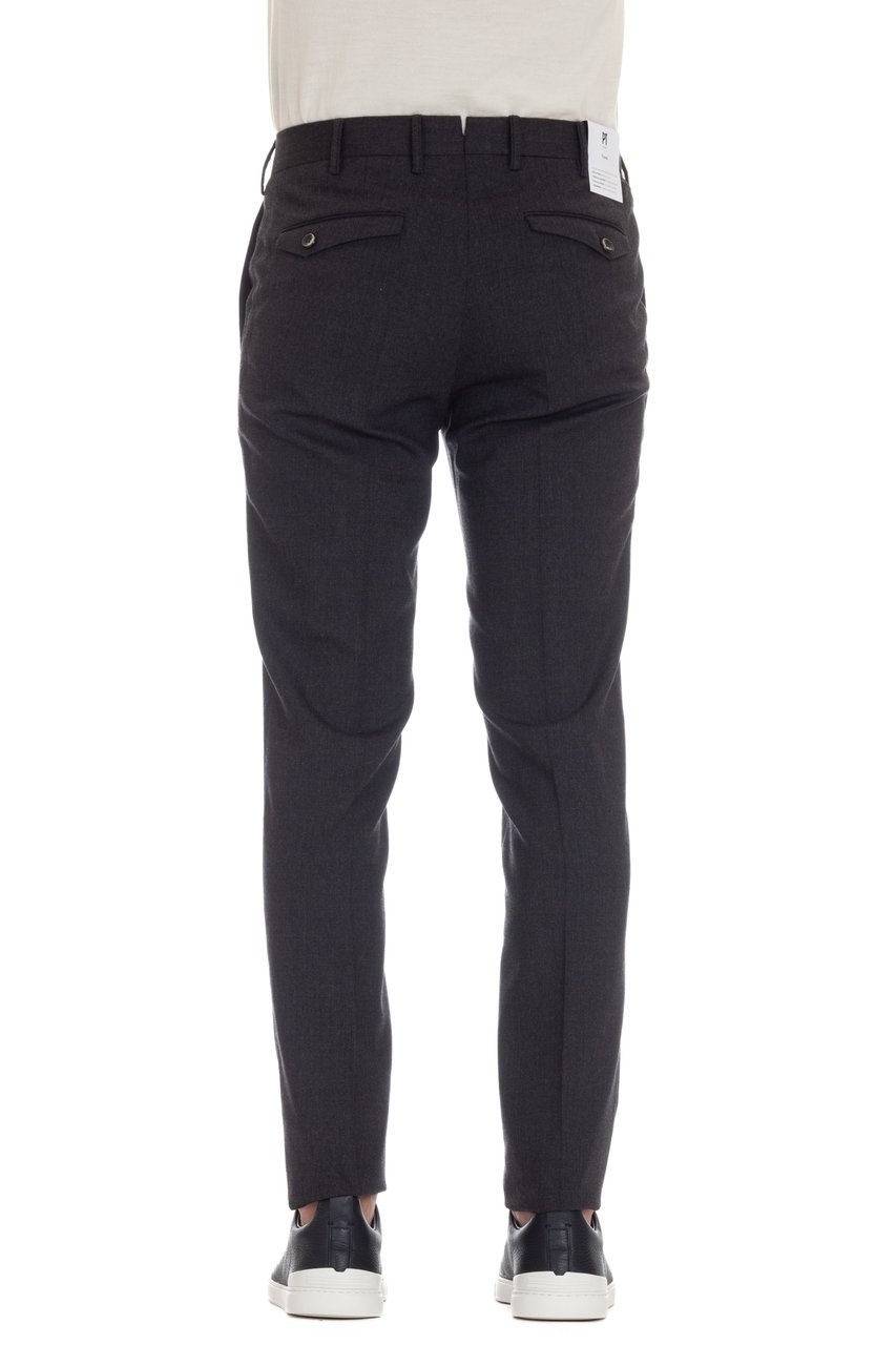 PT Torino Technical Travel Wool Superslim Fit Trousers Zwart