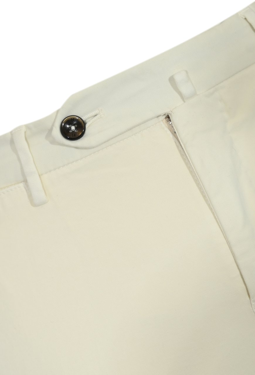 PT Torino Trousers Bianco Lana Wit