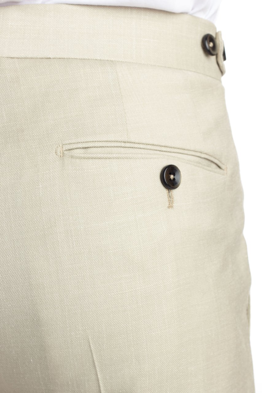 PT Torino Wool-Silk-Linen Gentleman Fit Trousers Grijs