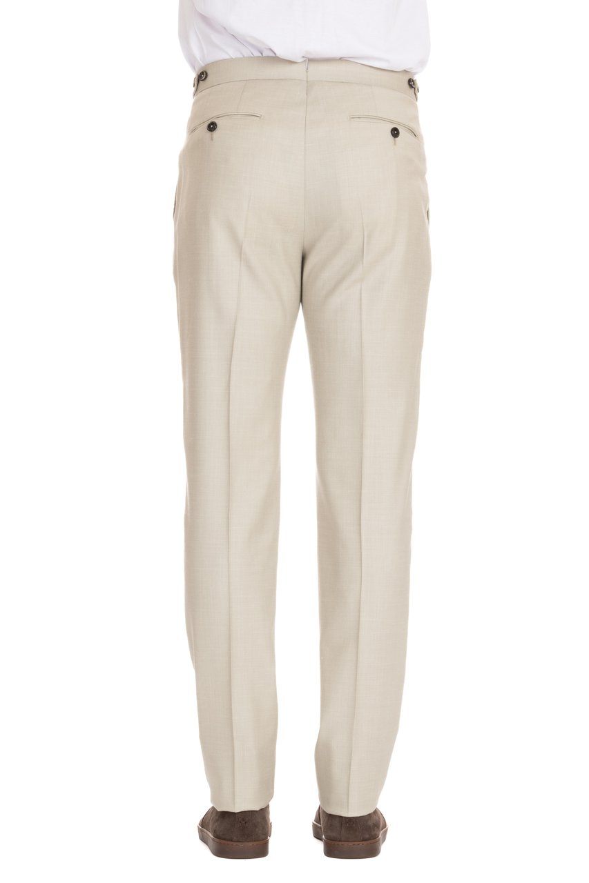 PT Torino Wool-Silk-Linen Gentleman Fit Trousers Grijs