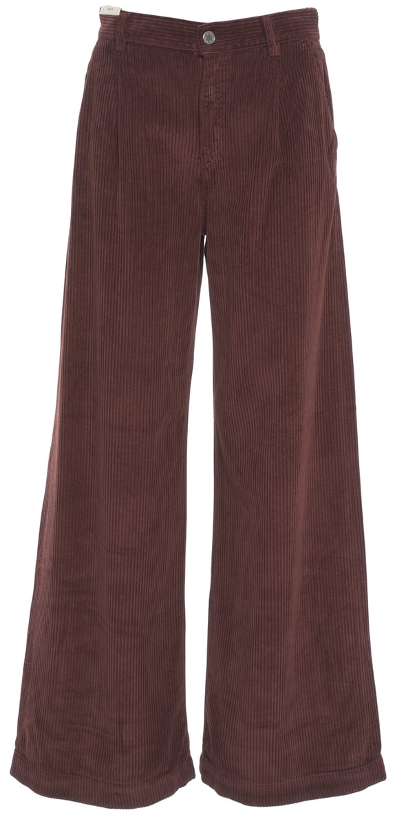 PT Torino Pantaloni in velluto a coste 'Poppy' Rood