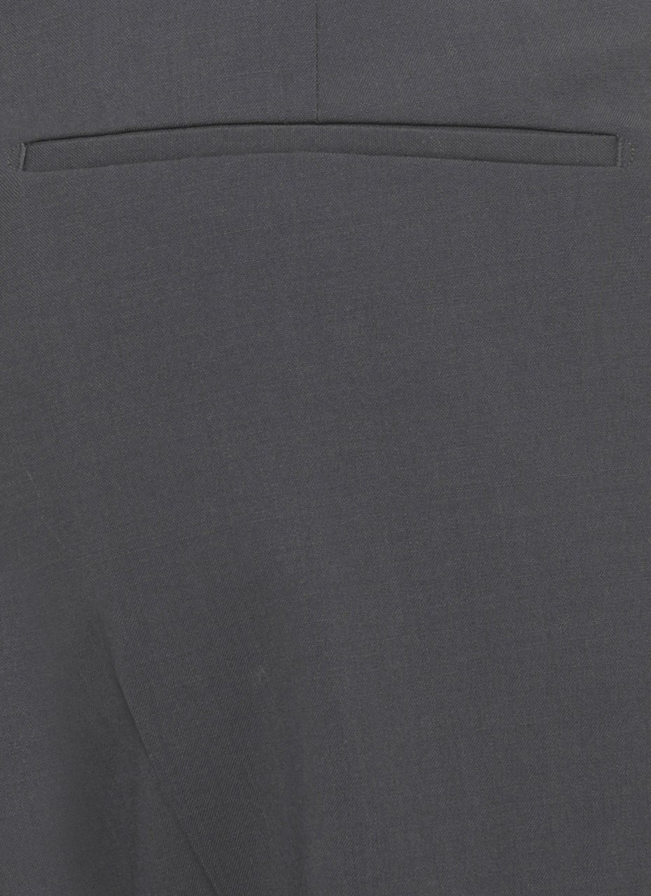 PT Torino Dark Grey Hook Fastening Pants Zwart
