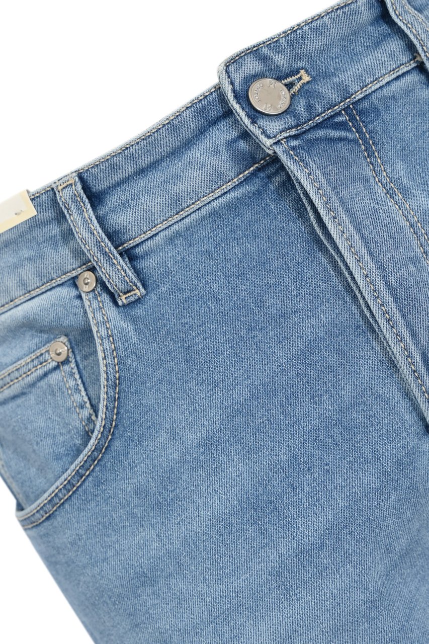 PT Torino Trousers Lav Ml37 Denim Blauw