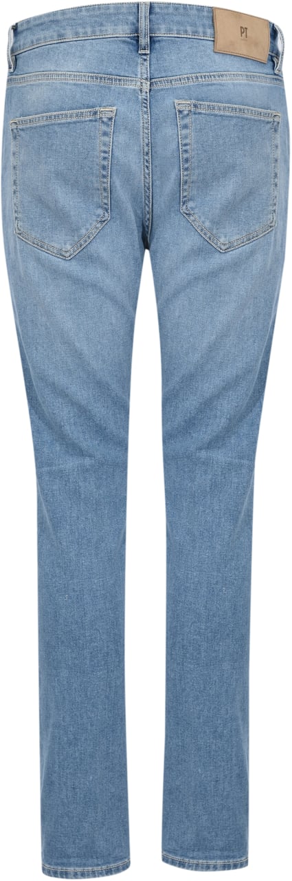 PT Torino Trousers Lav Ml37 Denim Blauw
