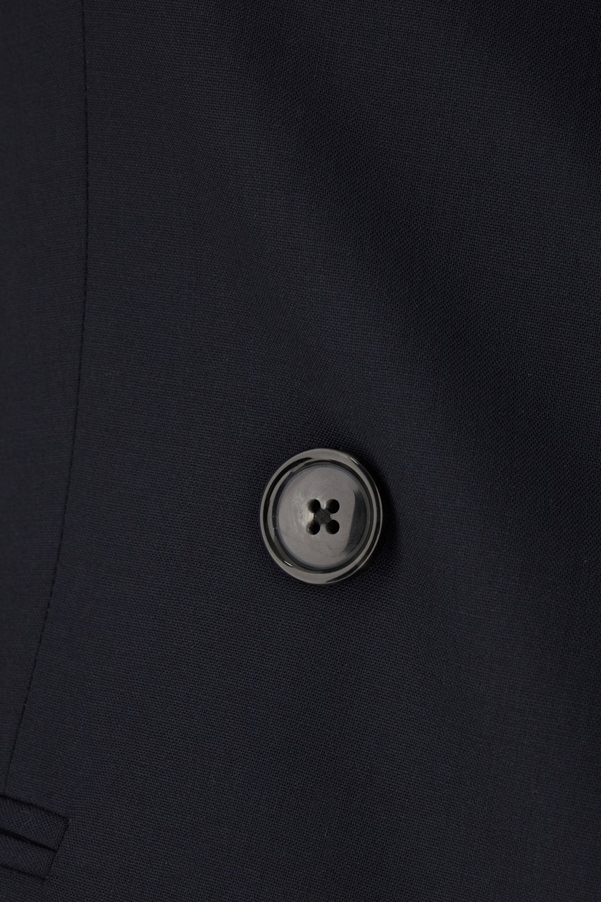 PT Torino Pt Torino Navy blue stretch wool blazer Blauw