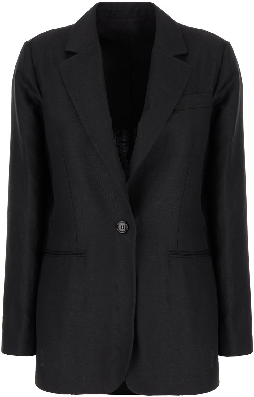 PT Torino Pt Torino Black wool blend blazer Zwart