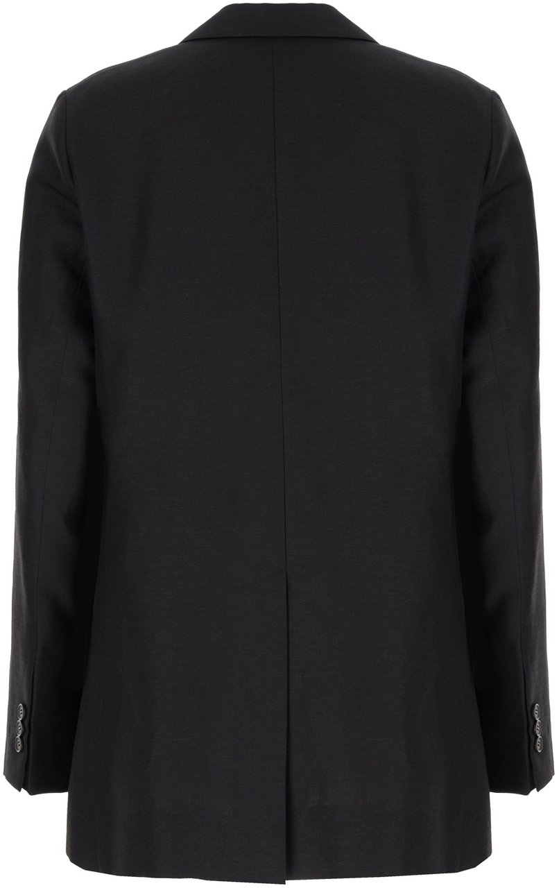 PT Torino Pt Torino Black wool blend blazer Zwart