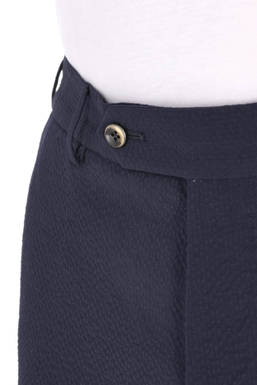 PT Torino Slim Jogger Virgin Wool Embossed Trousers Zwart