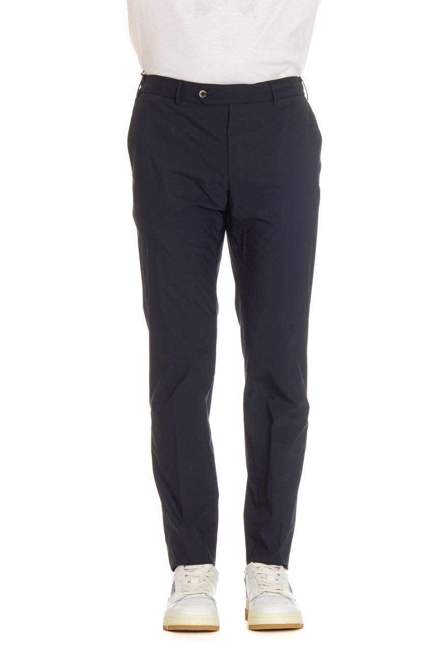 PT Torino Tech Poplin Slim Jogger Trousers Zwart