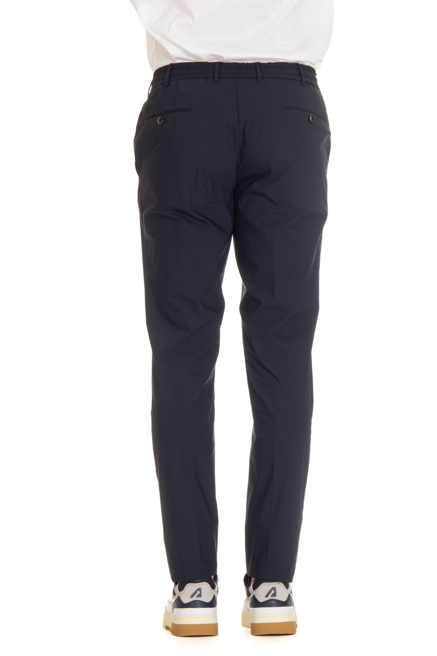 PT Torino Tech Poplin Slim Jogger Trousers Zwart