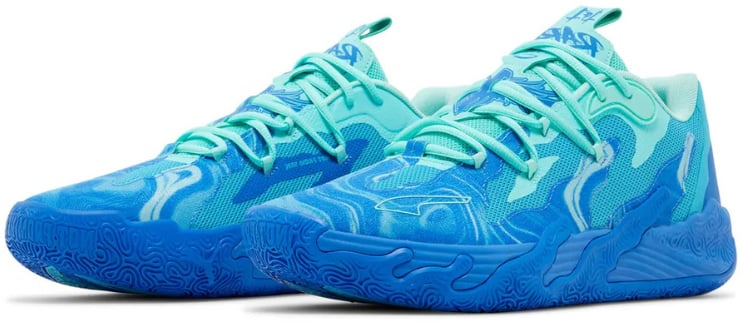 Puma LaMelo Ball MB.03 Lo Team Hyperlink Blue Cyaan