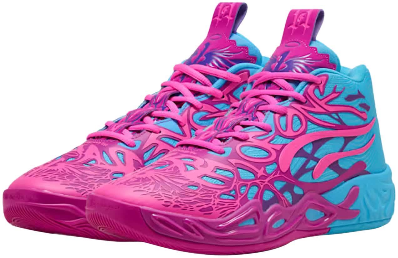 Puma Puma MB.04 DIP Basketbalschoen Roze/Blauw Roze