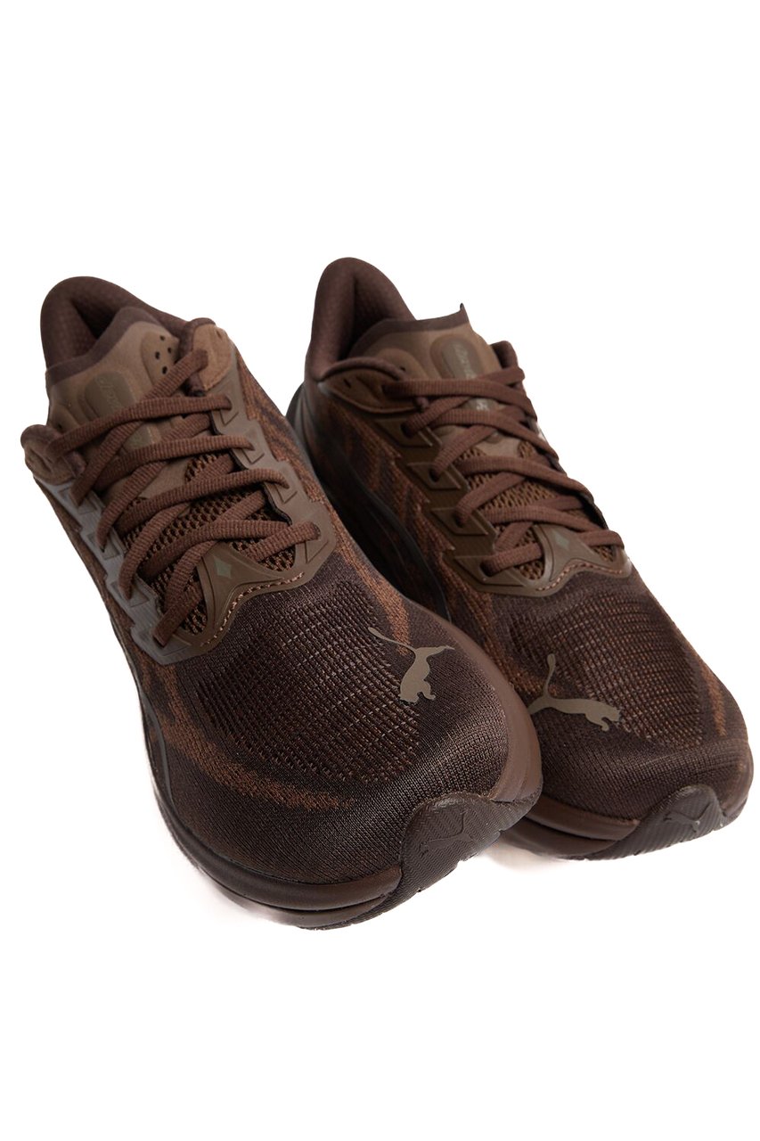 Puma Espresso Brown Deviate Nitro Sneakers Grijs