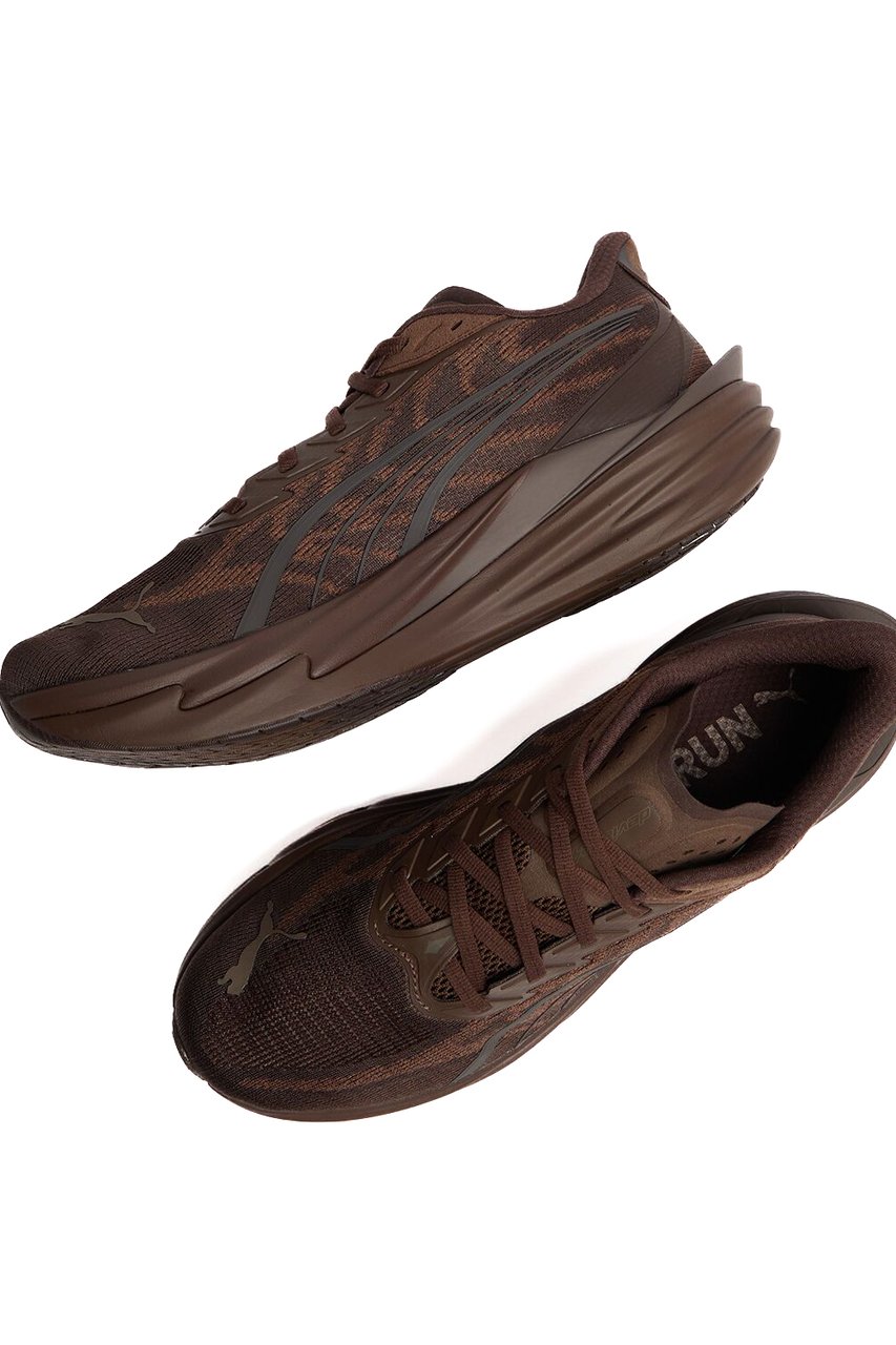 Puma Espresso Brown Deviate Nitro Sneakers Grijs