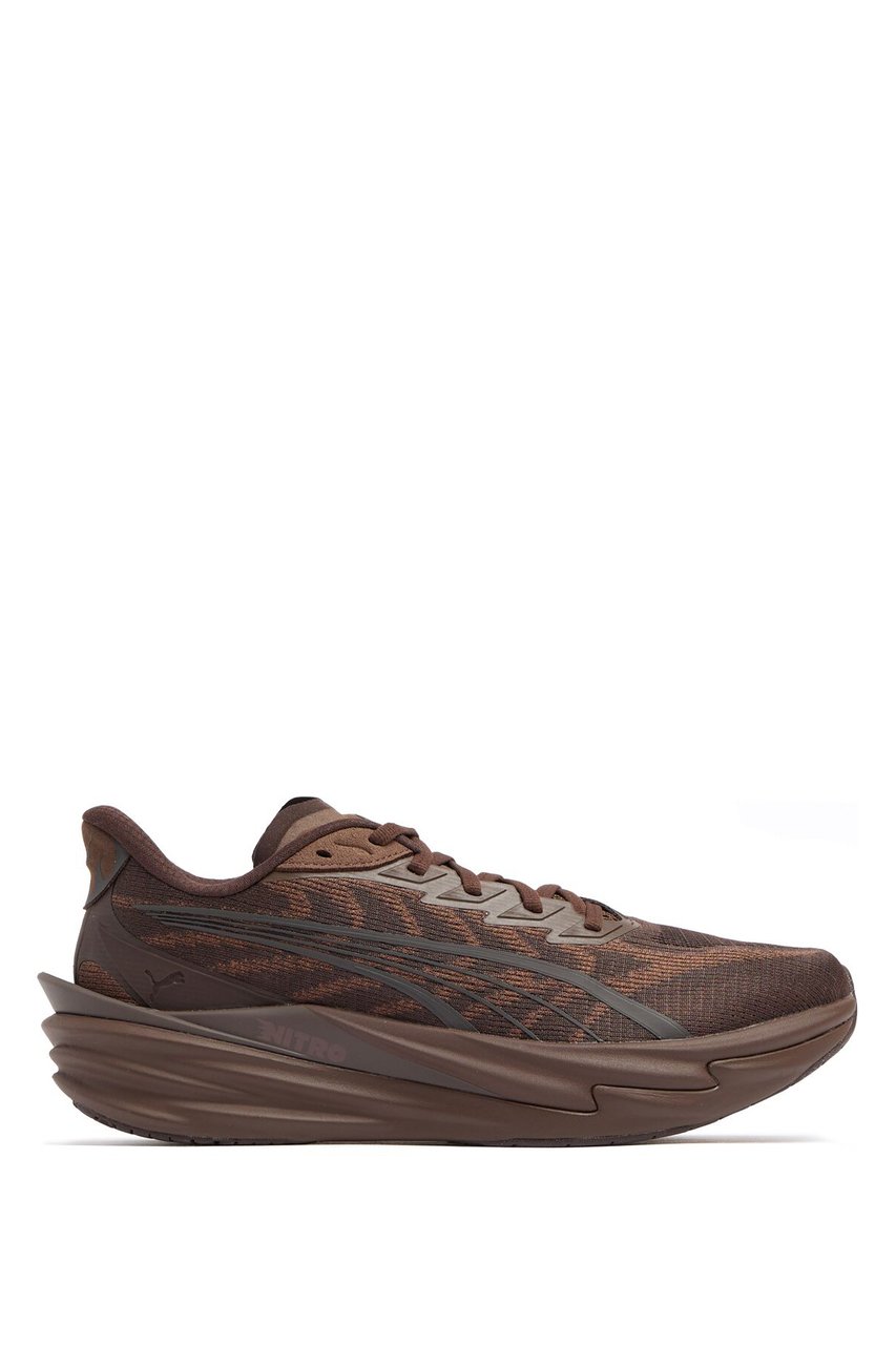 Puma Espresso Brown Deviate Nitro Sneakers Grijs