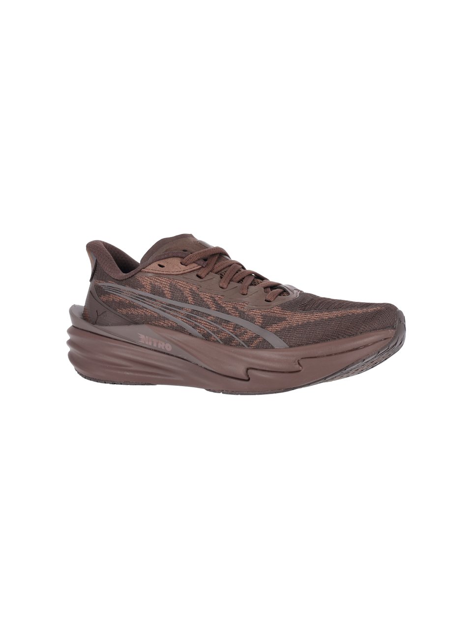Puma White Sculpted Sole Tonal Overlay Sneakers Bruin