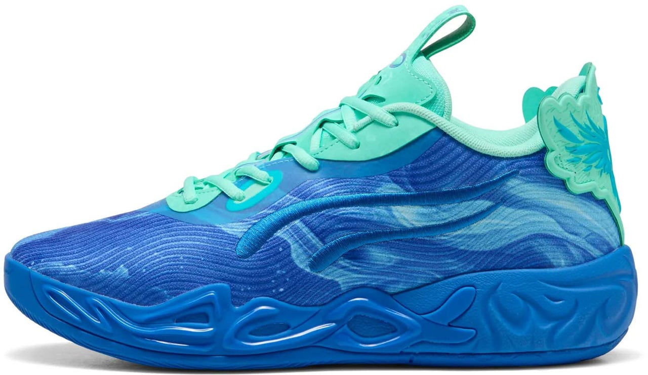 Puma Puma MB.04 Low LaMelo Ball Basketbalschoen JR Blauw Blauw