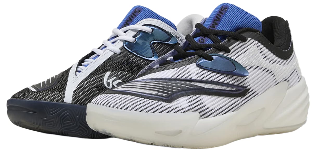 Puma Puma All-Pro NITRO 2 Shammgod Basketbalschoen Zwart Wit Zwart